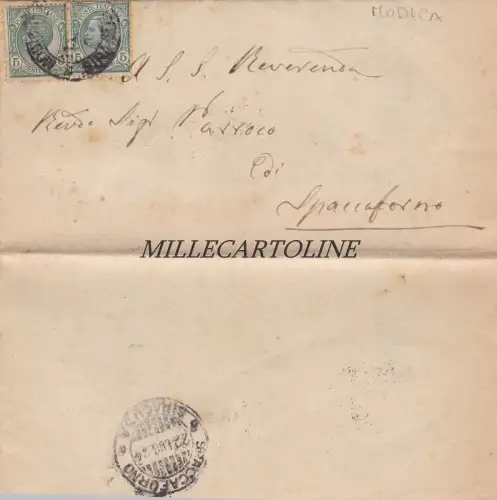 MODICA: Pfarrei S. Giovanni Evangelista, der Pfarrer bescheinigt, dass der Bürger