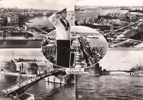 TARENT: Gruss aus - 5 Ansichten und Matrose 1954