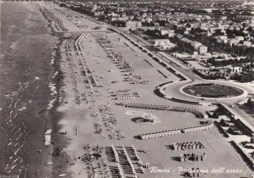 # RIMINI: PANORAMA AUS DEM FLUGZEUG - 1957