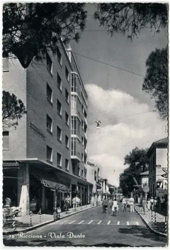 RICCIONE (RIMINI), VIALE DANTE, MAX META 60er Jahre