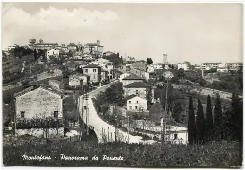MONTEFANO (MAZERIERT), PANORAMA DA PONENTE, 1965