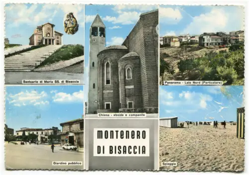 MONTENERO DI BISACCIA (CAMPOBASSO), GRUSS MIT 5 ANSICHTEN, 1963