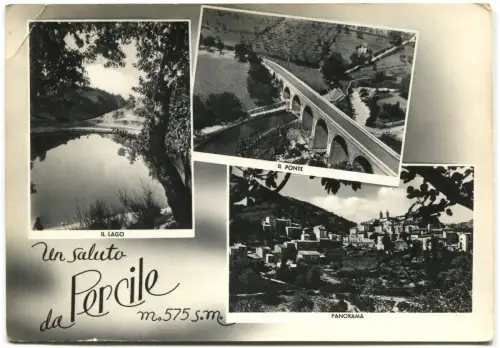 PERCILE (ROM), EIN GRUSS AUS, MIT 3 ANSICHTEN, MAX FRÜHE 60er Jahre