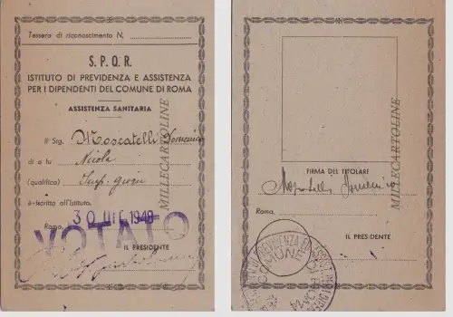 KARTE 1948 - GESUNDHEITSWESEN, ROM