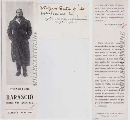 LESEZEICHEN - HURASZIUS (Russland nicht erfunden) und Baron Visitenkarte...