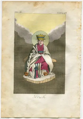 BRIEFMARKE ENDE 800, CHINA, CHINA, MYTHOLOGISCHE FIGUREN, DER GOTT FO m