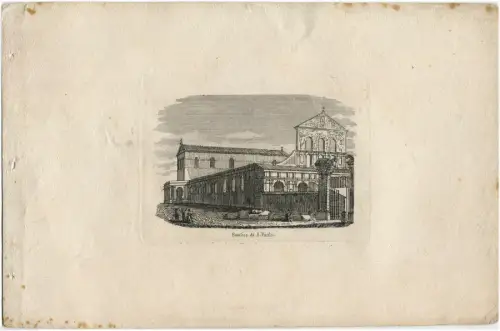 BRIEFMARKE ENDE 800, ROM, BASILIKA SAN PAOLO m