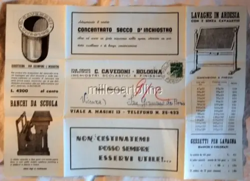 Bologna faltbar öffentlich. stab. Chemische Tinten CAVEDONI