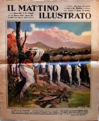 1937 Giornale Il Mattino Illustrato Boccasile