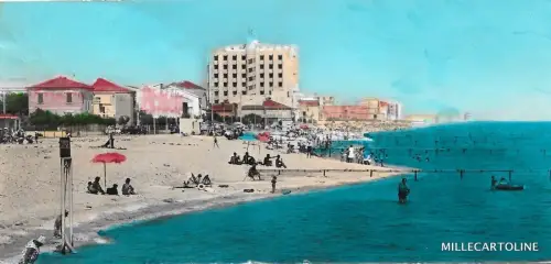 PESARO - Marotta - Adriaküste - Strand Südseite - Mignon Mini Postkarte