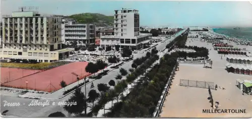 PESARO - Hotels & Strand - Mignon/Baby Card Mini Postkarte