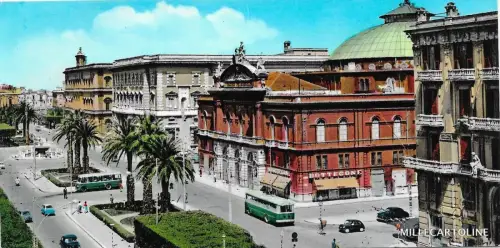 BARI - Teatro Petruzzelli - Mignon/Baby Card 1965 Mini Postkarte