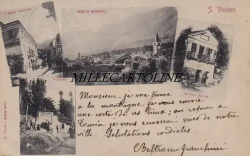 Aosta - St. VINCENT - 4 Ansichten 1901