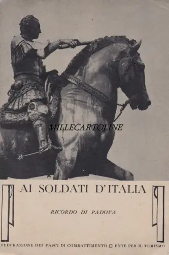 PADUA: Erinnerungskarte An die Soldaten Italiens - Il Gattamelata
