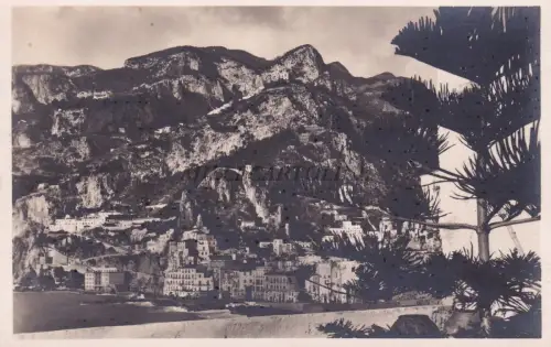 AMALFI - Blick vom Belvedere des Hotels Luna - Foto Postkarte