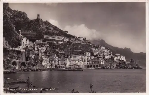 AMALFI - Panorama del Porto - Foto Postkarte 1934