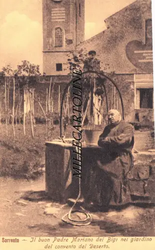 SORRENTO: Der gute Vater Mariano dei Bigi im Garten des Wüstenklosters