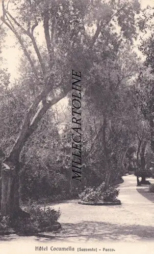 SORRENTO: Hotel Cocumella - parco 1916