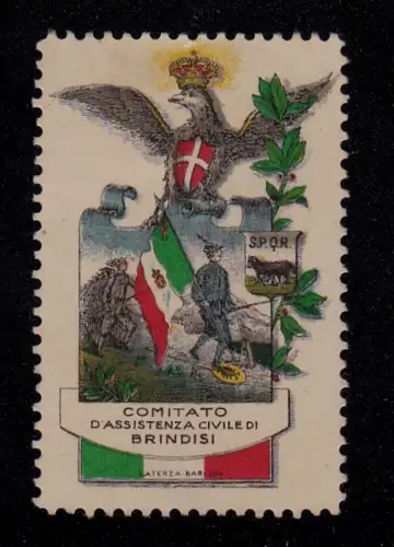 # BRINDISI - Erinnofilo: KOMITEE ZIVILHILFE