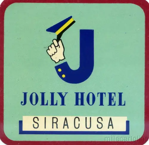 ITALIEN - SIRACUSA - Jolly Hotel - Gepäckanhänger