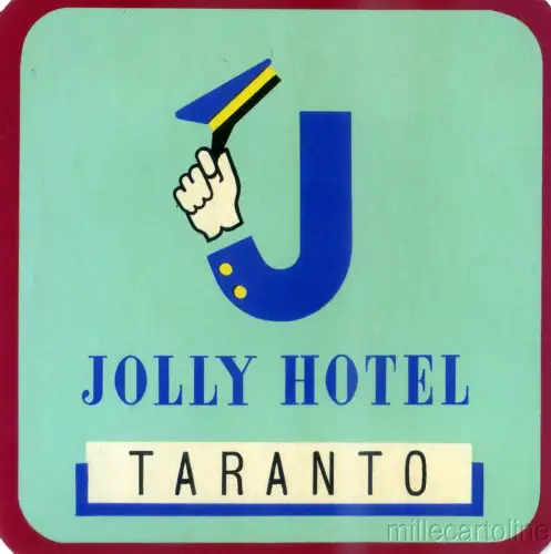 ITALIEN - TARANTO - JOLLY HOTEL - Gepäckanhänger