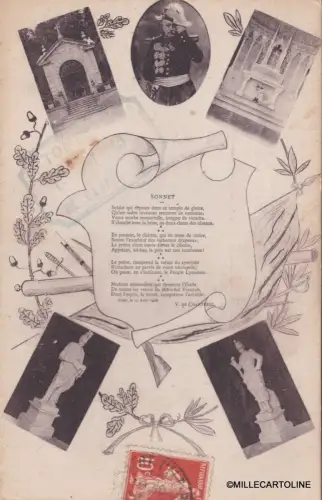 LYON CALUIRE TOMBEAU du MARECHAL de CASTELLANE 1915 - SONETT DE CHANTEREL