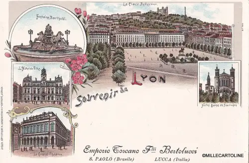 CPA - SOUVENIR DE LYON - GUGGENHEIM EDITEURS, ZÜRICH - EMPORIO TOSCANO