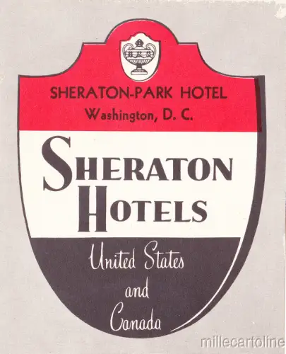 USA WASHINGTON D.C. - SHERATON HOTELS KING EDWARD - Gepäckanhänger