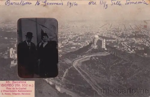 * SPANIEN - Barcelona - Tibidabo, Observatorio Astronomico, Private Fotopostkarte