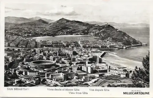 SPANIEN - BASKENLANDSCHAFT - San Sebastian - Vom Monte Ulia 1953