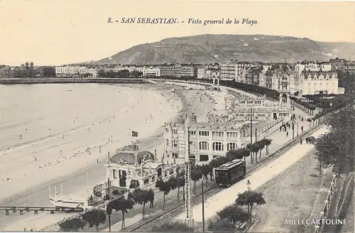 SPANIEN - BASKENLAND - San Sebastian - Vista general de la Playa