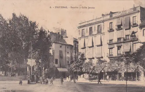 * SPANIEN - CATALUÑA FIGUERAS - Rambla y Calle Jerona, Missionary Papers