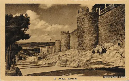 SPANIEN - Avila - Murallas 1951
