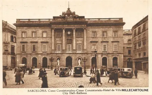 SPANIEN - Barcelona - Casas Consistoriales - Hotel de Ville 1948
