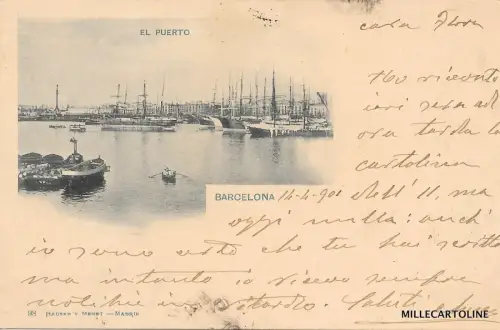 SPANIEN - Barcelona - El Puerto - Hauser y Menet 1901
