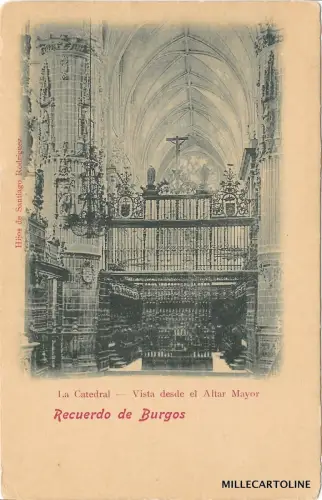 SPANIEN - Burgos - Die Kathedrale - Blick vom Hochaltar