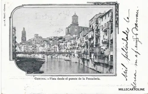 SPANIEN - Girona - Blick von der Fischerbrücke