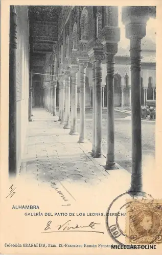 SPANIEN - Granada - Galerie del Patio de los Leones 1903