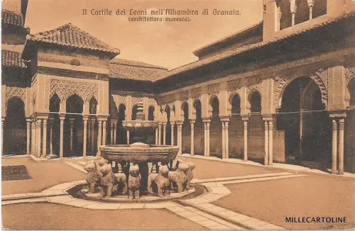 SPANIEN - Granada - L'Alhalmbra - Il Cortile dei Leoni