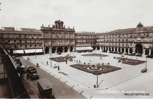 SPANIEN - Salamanca - Plaza Mayor 1936