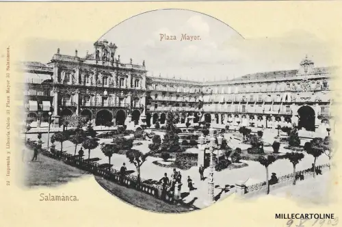 SPANIEN - Salamanca - Plaza Mayor de dia