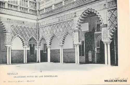 SPANIEN - Sevilla - Alcazar - Patio de las Doncellas - Hauser y Menet