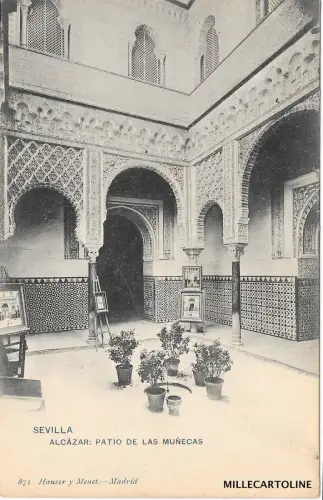 SPANIEN - Sevilla - Alcazar - Patio de las Muñecas - Hauser y Menet