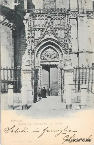 SPANIEN - Sevilla - Kathedrale - Puerta de los palos - Hauser y Menet 1902