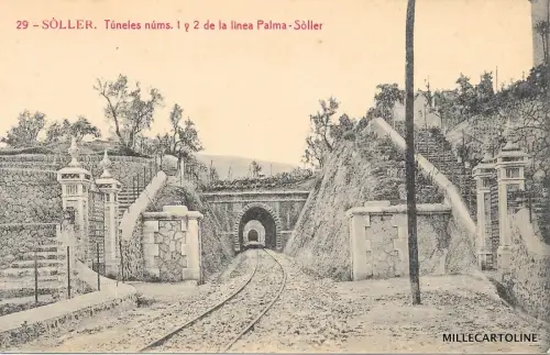 SPANIEN - Soller - Tunnelnummern. 1 und 2 der Palma-Soller Linie