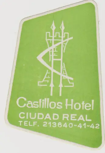 SPANIEN - KÖNIGSSTADT - Castillos Hotel - Gepäckanhänger
