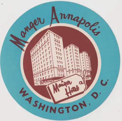 USA - WASHINGTON, D.C. - MANGER ANNAPOLIS HOTEL Gepäckanhänger