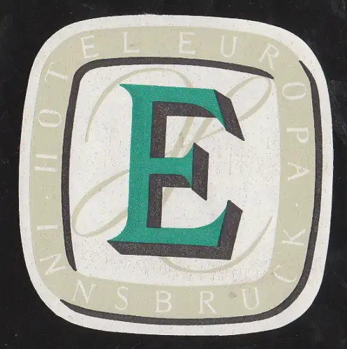 ÖSTERREICH, INNSBRUCK - HOTEL EUROPA GEPÄCKANHÄNGER