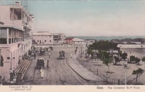 * JEMEN - Aden - The Crescent St.er Point (I.Benghiat Son)