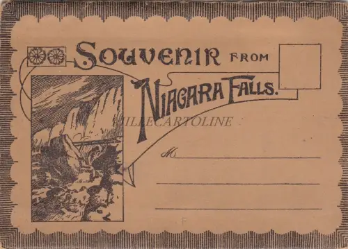 * NIAGARAFÄLLE - Souvenir - Cover mit 20 Bildern